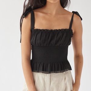 Aritzia smocked top